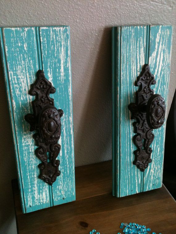 Turquoise Bathroom Wall Decor
 turquoise bathroom towel hanger Sarah we have these in