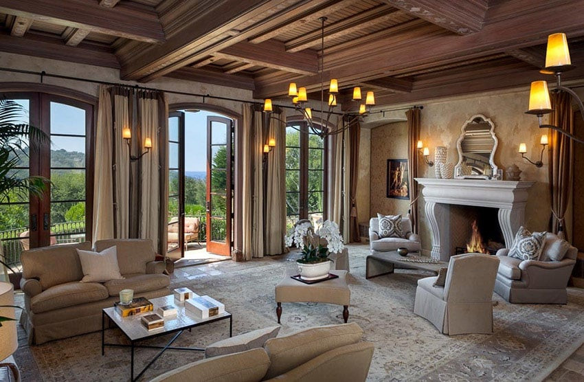Tuscan Living Room Ideas
 Luxury Tuscan Style Home Design Designing Idea