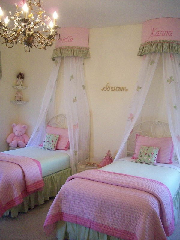 Twin Girl Bedroom Ideas
 40 Cute and InterestingTwin Bedroom Ideas for Girls Hative