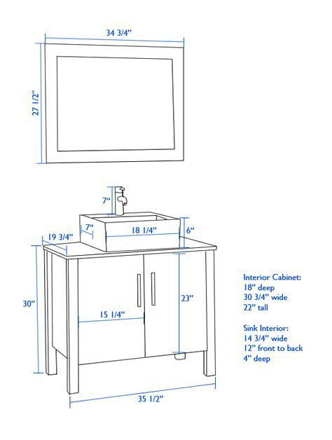 Typical Bathroom Vanity Height
 Image result for standard height for vanity with vessel