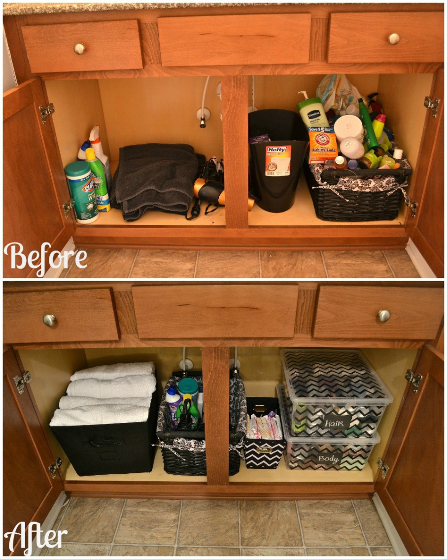 Under Cabinet Bathroom Storage
 How to organize your bathroom cabinet Great tips for