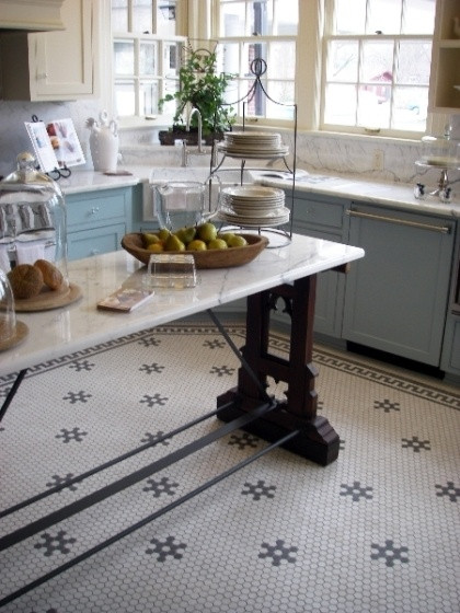 Vintage Kitchen Floor Tile
 11 Mosaic Tile Floors Shining w Vintage Style — DESIGNED