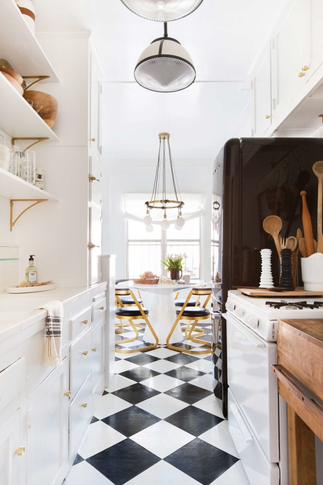 Vintage Kitchen Floor Tile
 Checkerboard Kitchen Floor Ideas Retro Tile Trend