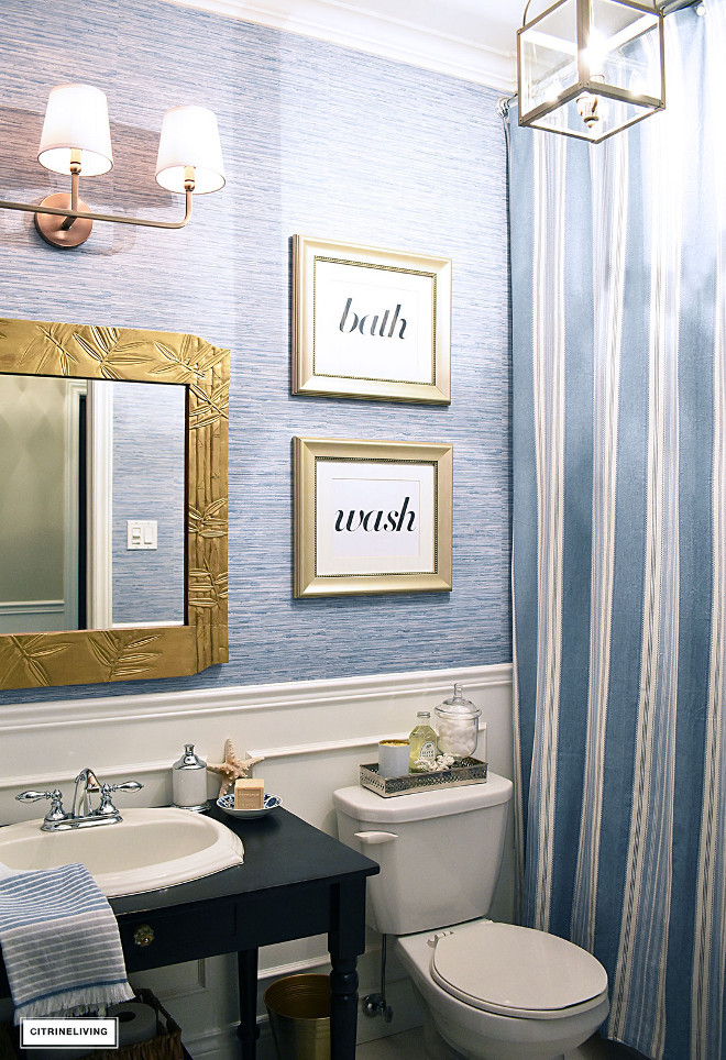 Vinyl Bathroom Wallpaper
 Beautiful Homes of Instagram Home Bunch Interior Design