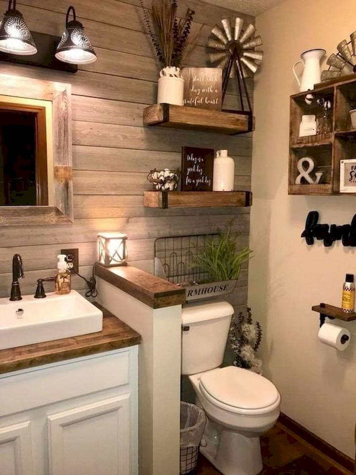 Wall Decor For Bathrooms
 59 Best Farmhouse Wall Decor Ideas for Bathroom Ideaboz