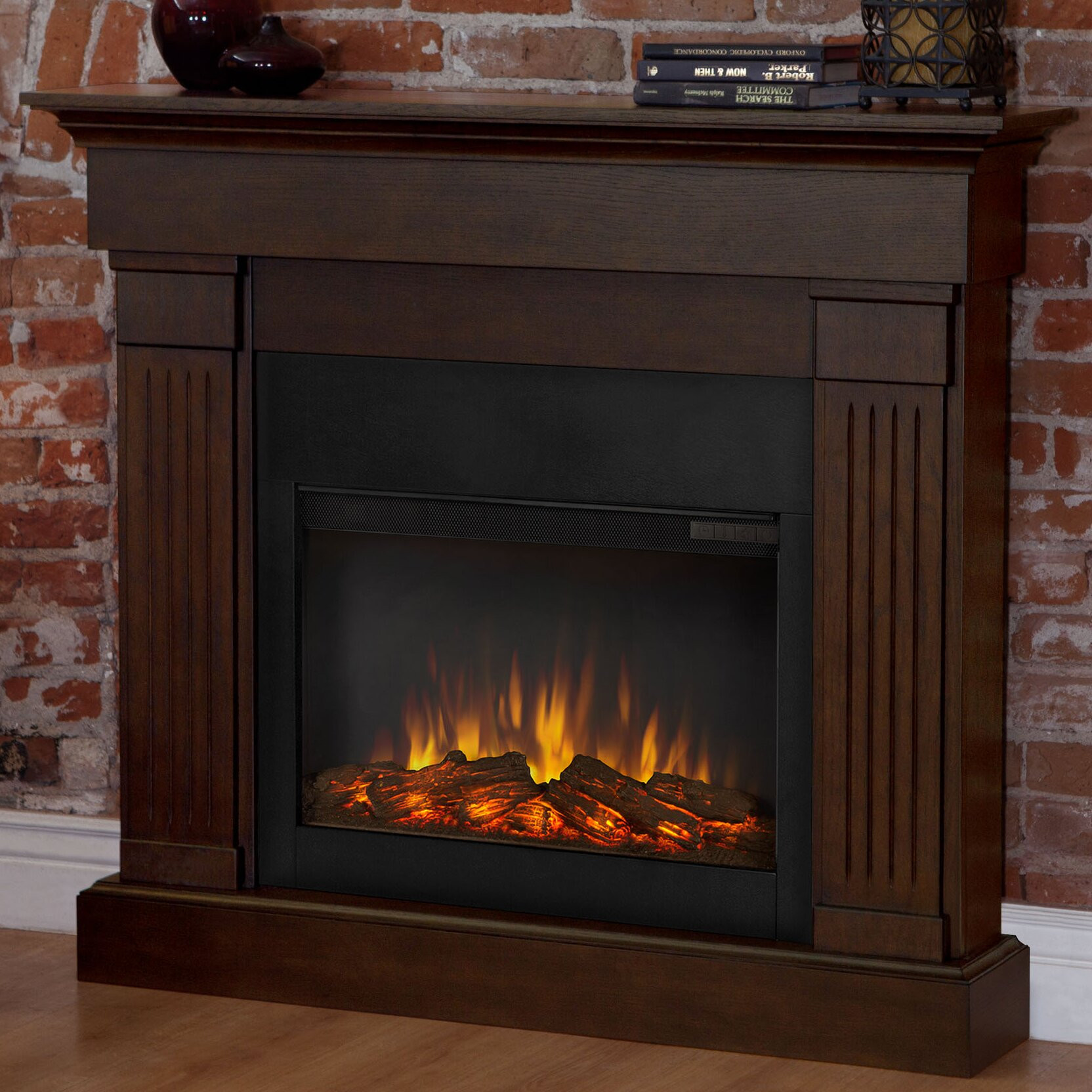 Wall Hung Electric Fireplace
 Real Flame Slim Crawford Wall Mounted Electric Fireplace