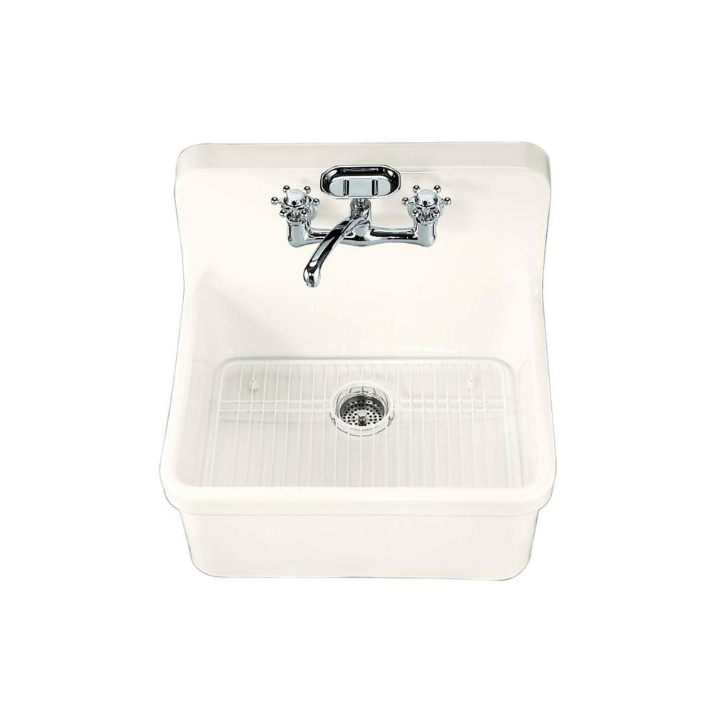 Wall Mount Kitchen Sinks
 KOHLER Gilford Wall Mount Vitreous China 24 in x 22 in 2
