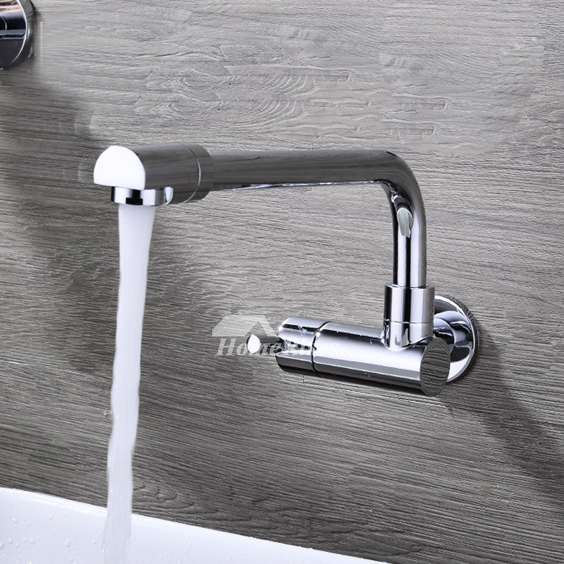 Wall Mount Kitchen Sinks
 Wall Mount Kitchen Sink Faucet Single Handle Chrome Brass