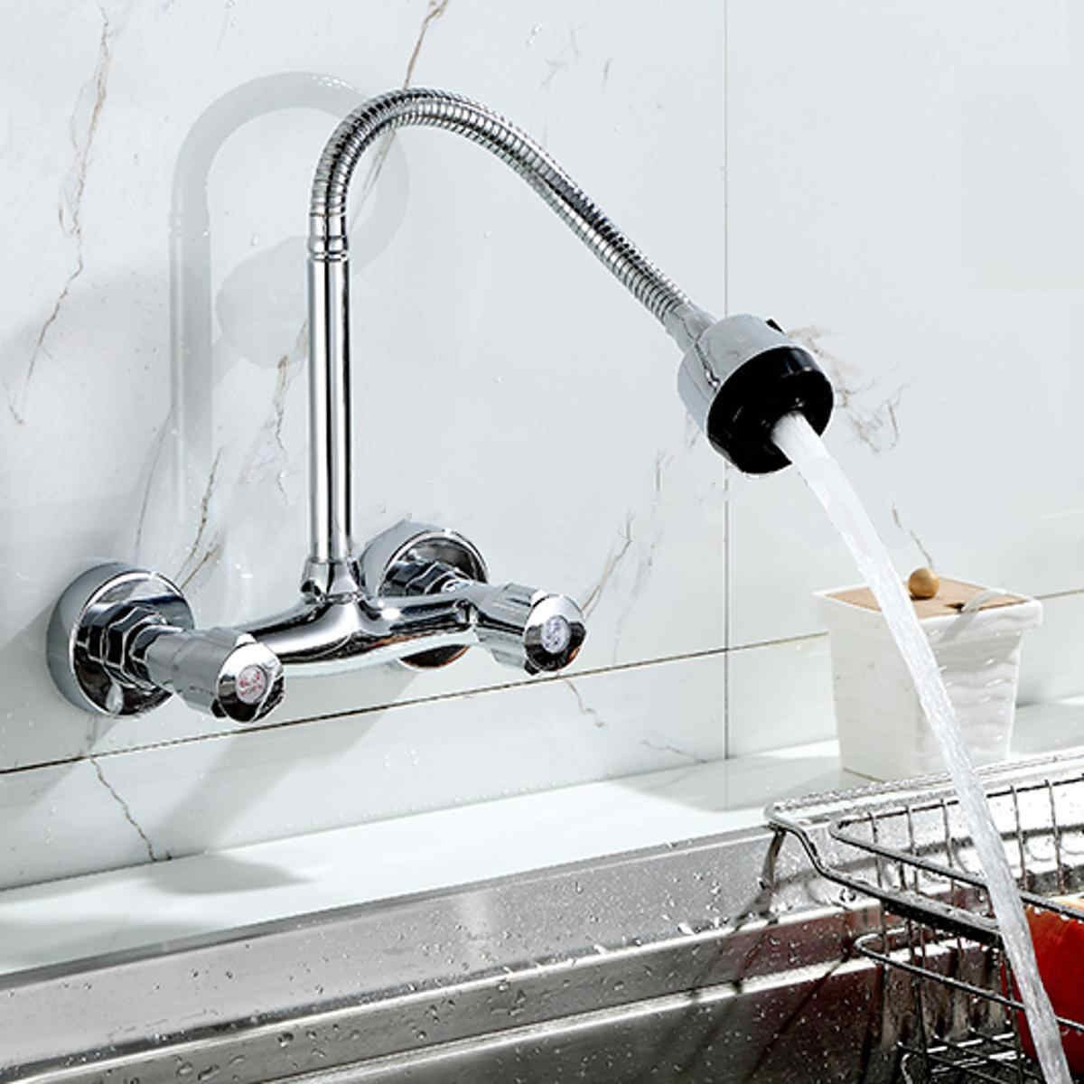 Wall Mount Kitchen Sinks
 Mayitr Wall Mount Kitchen Sink Faucet 360 Degree Pipe
