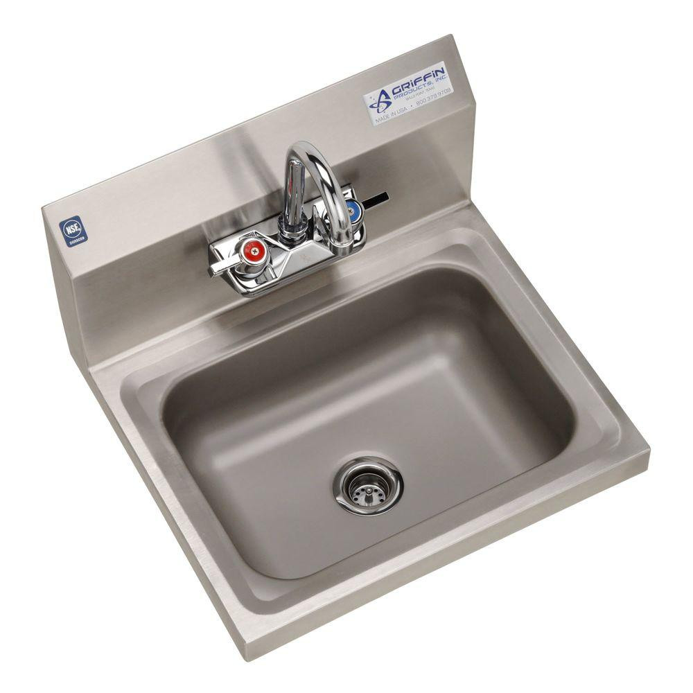 Wall Mount Kitchen Sinks
 Griffin Products H30 Series Wall Mount Stainless Steel