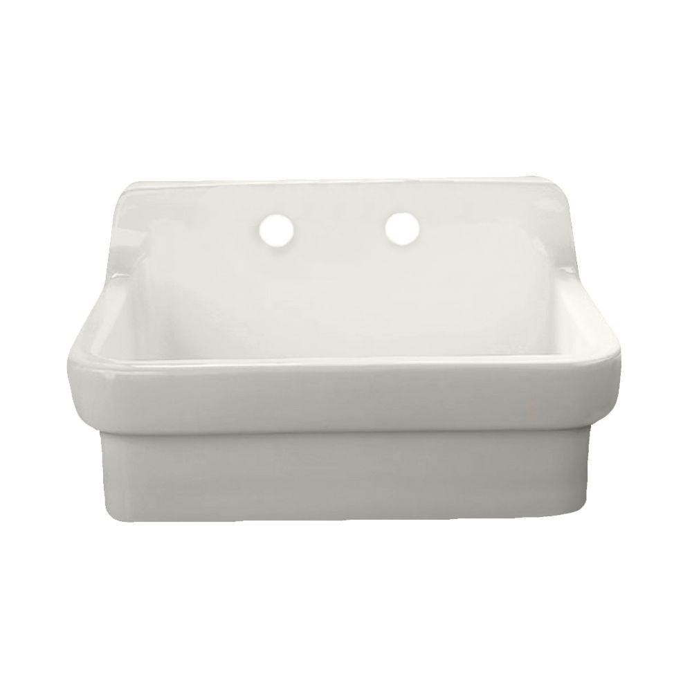 Wall Mount Kitchen Sinks
 American Standard Wall Mount Vitreous China 30 in 2 Hole