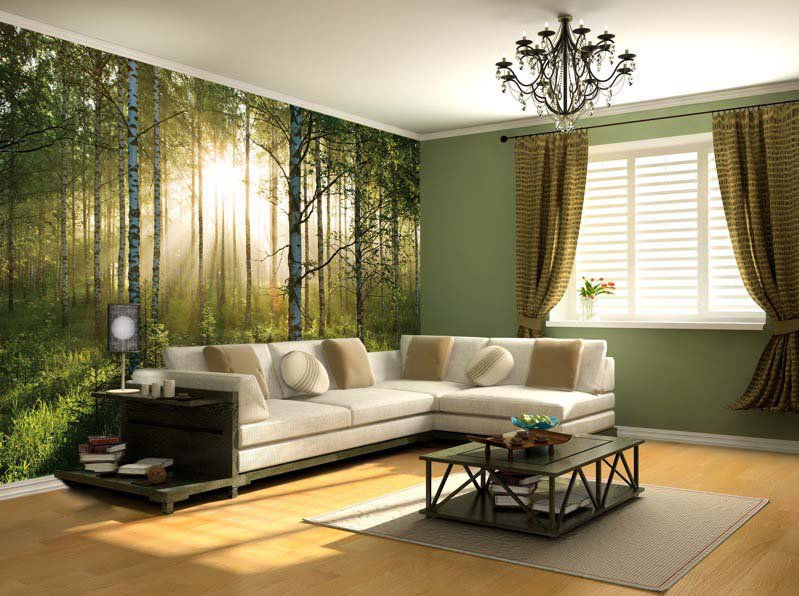 Wall Murals For Living Room
 NEW WALLPAPER MURAL FOREST TREES PHOTO WALL PAPER POSTER