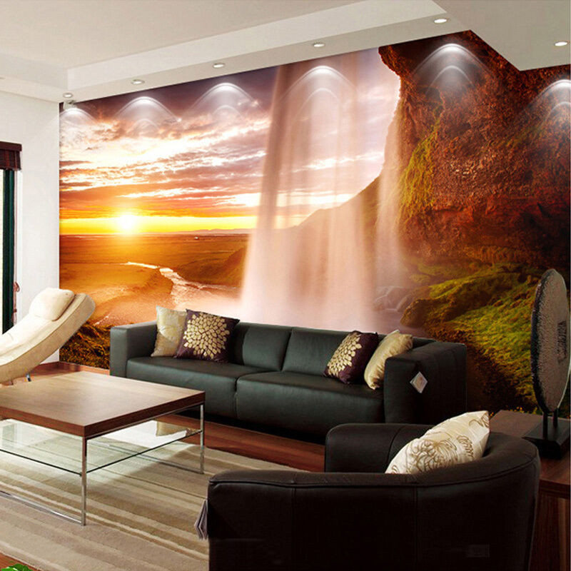 Wall Murals For Living Room
 Wallpaper 3D Beautiful Nature Scenery Mural LivingRoom