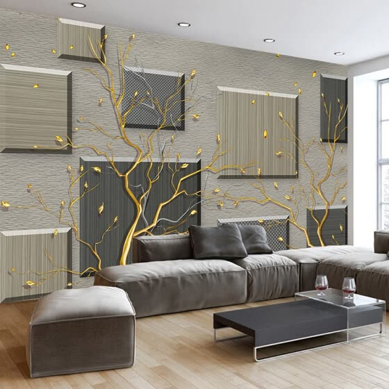 Wall Murals For Living Room
 Shop Custom 3D Wallpaper Murals Modern Simple Abstract