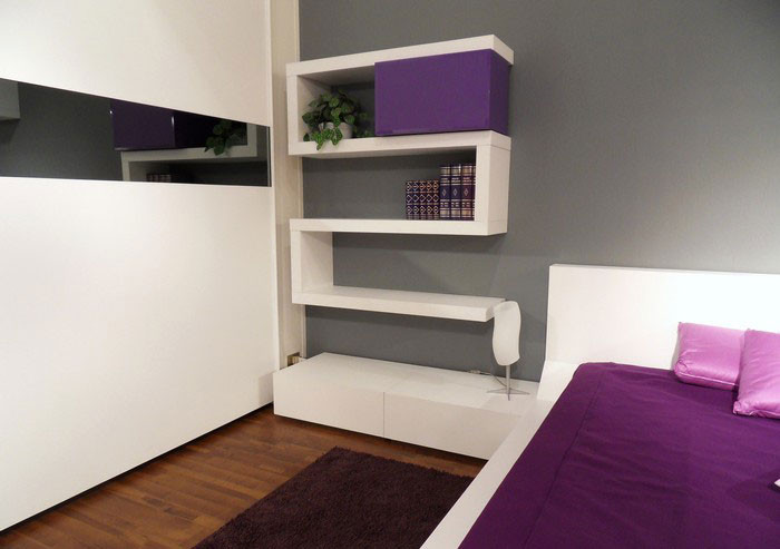 Wall Shelves For Bedrooms
 Modern Bedroom Design with Unusual Wall Shelves