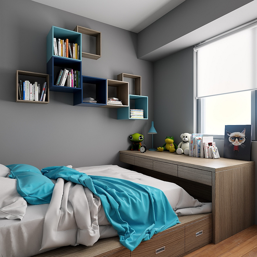 Wall Shelves For Bedrooms
 TETREES Play Tetris With Modular Wall Shelves And Cabinets
