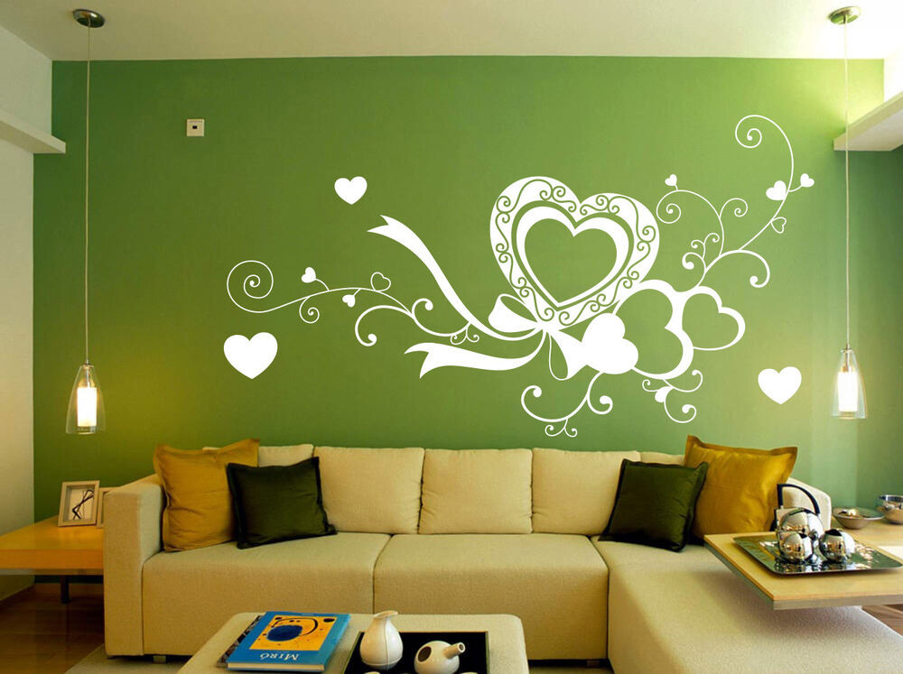 Wall Stickers For Living Room
 LOVE Heart Living room Bed room Wall stickers Vinyl