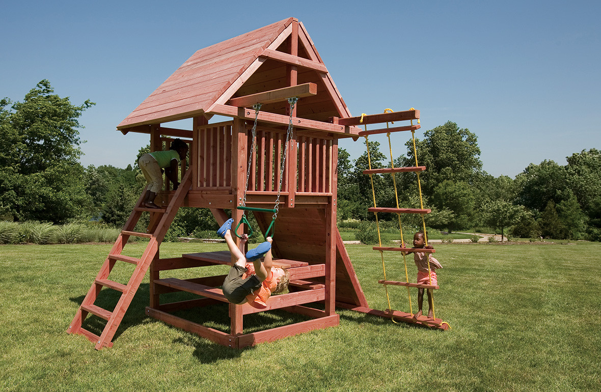 Walmart Backyard Playsets
 Ideas Happy Kidsplay With Wooden Swing Sets Clearance