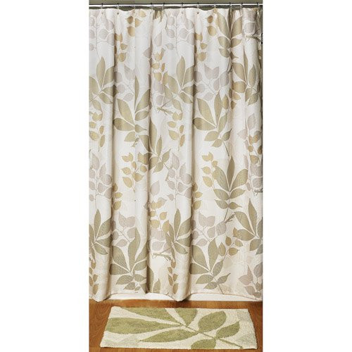 Walmart Bathroom Shower Curtain Sets
 Shadow Leaves 2 Piece Bathroom Set Shower Curtain and