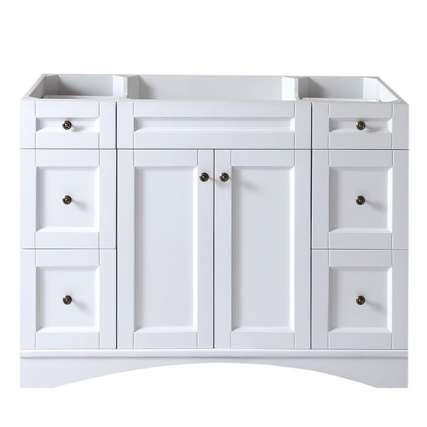 White 48 Inch Bathroom Vanities
 Shop Virtu USA Elise 48 inch White Single sink Cabinet
