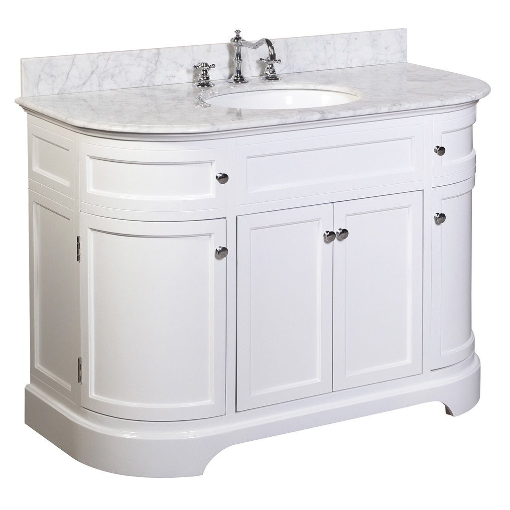 White 48 Inch Bathroom Vanities
 Montage 48 inch Vanity Carrara White – KitchenBathCollection