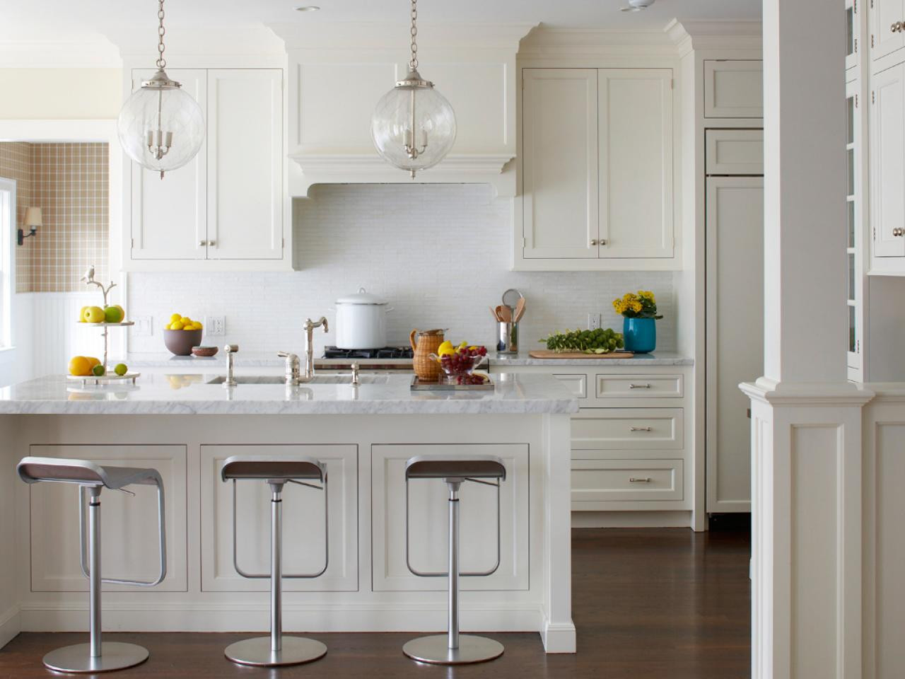 White Backsplash Kitchen
 Wonderful White Kitchens Jenna Burger Design LLC