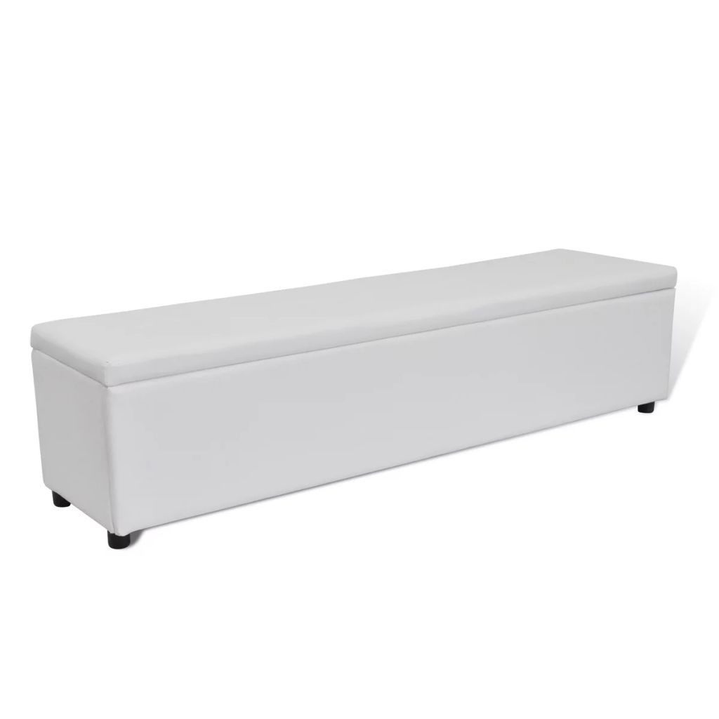 White Bench With Storage
 White Storage Bench Size