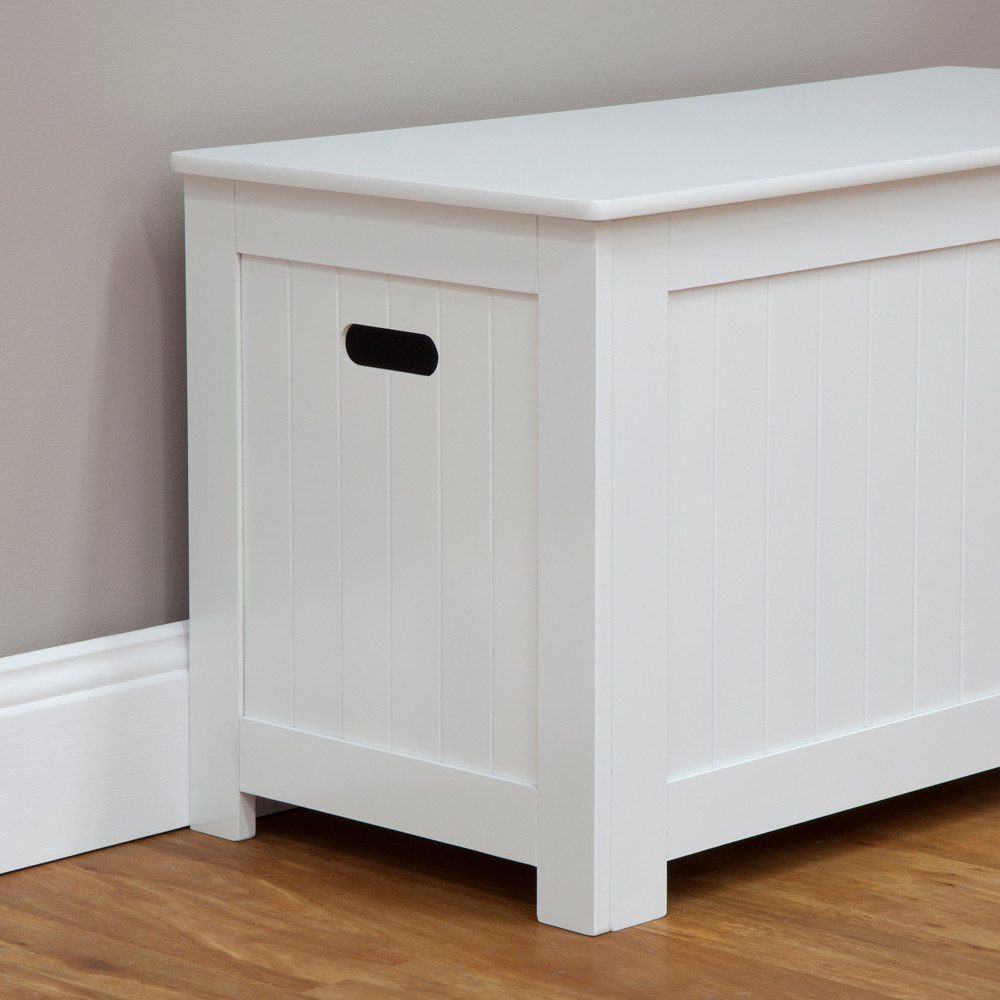 White Bench With Storage
 Carre Storage Bench Furniture White