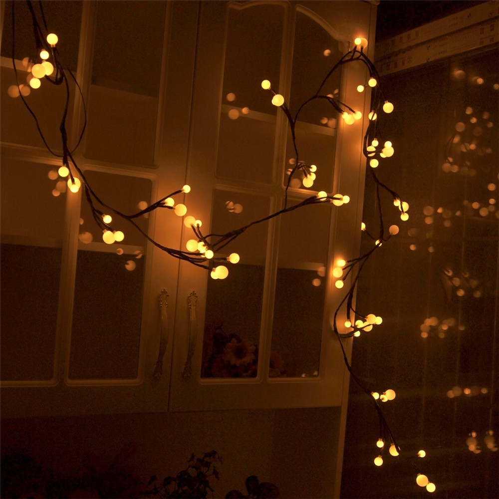 White Christmas Lights In Bedroom
 72 Bulbs 8 Modes Plug in Decorative Starry Fairy Lights