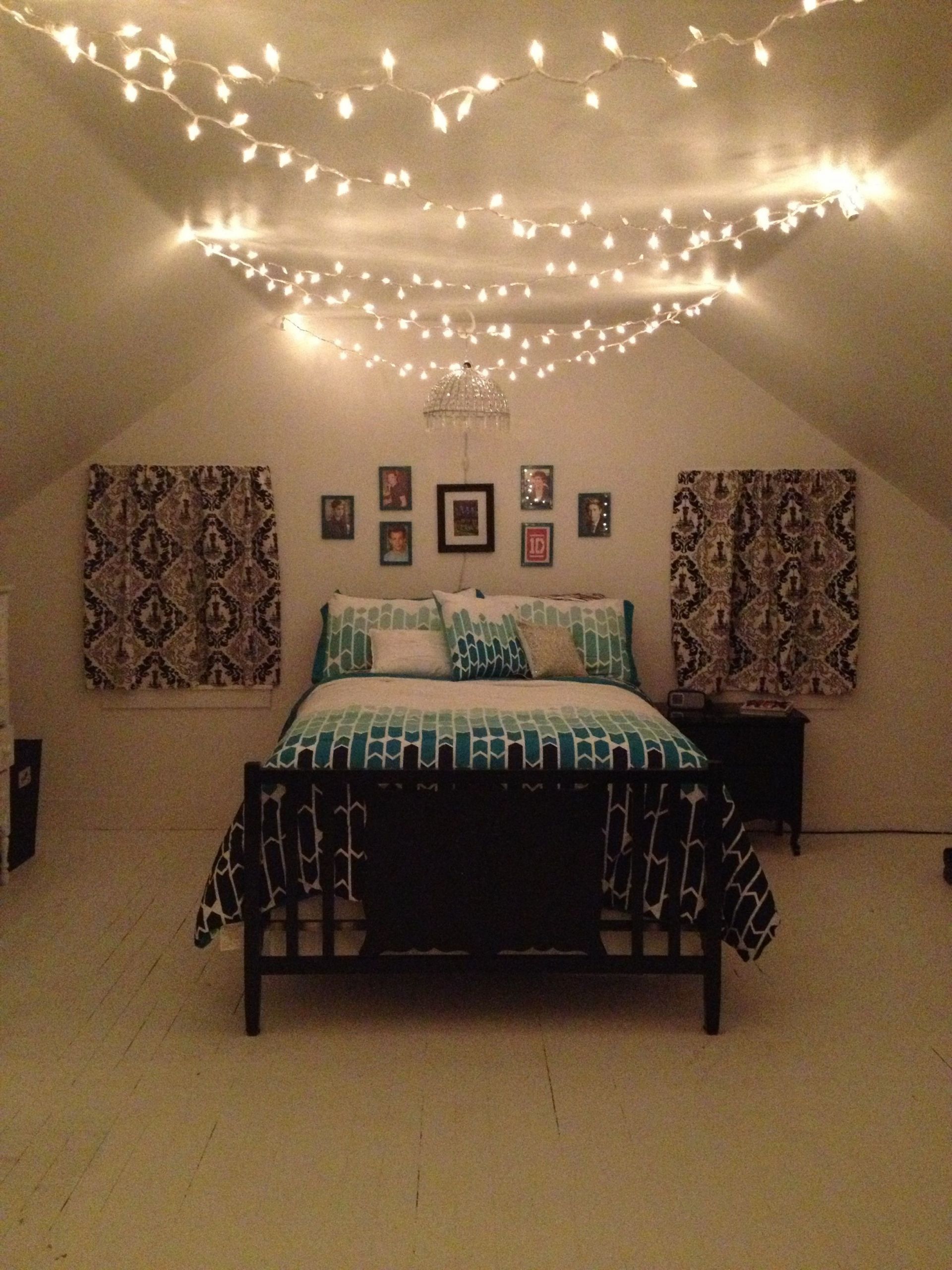 White Christmas Lights In Bedroom
 Pin on Marley s room ideas