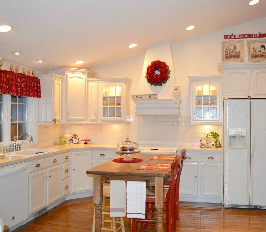 White Cottage Kitchen
 Kitchen Tour A Before and After Exquisitely Unremarkable