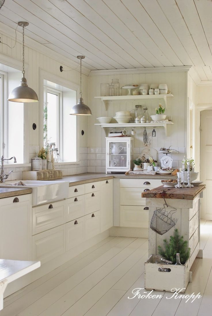 White Farmhouse Kitchen Cabinets
 White farmhouse kitchen A Interior Design