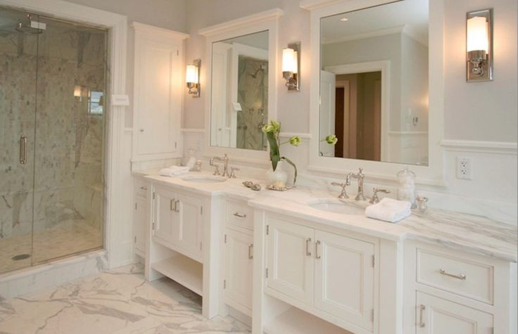 White Framed Bathroom Mirrors
 19 best Bathroom Sconces images on Pinterest