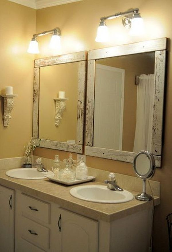 White Framed Bathroom Mirrors
 How To Build And Decorate With Rustic Mirror Frames