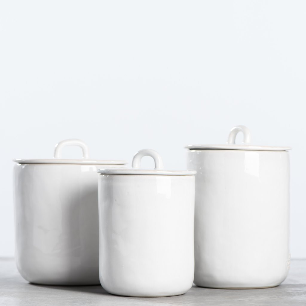 White Kitchen Canisters
 Mia Ceramic Canister