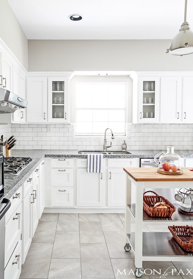 White Kitchen With Tile Floor
 Source List for Classic White Kitchen Maison de Pax