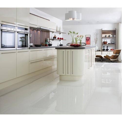 White Kitchen With Tile Floor
 White Porcelain Kitchen Floor Tile 5 15 Mm Rs 40 square