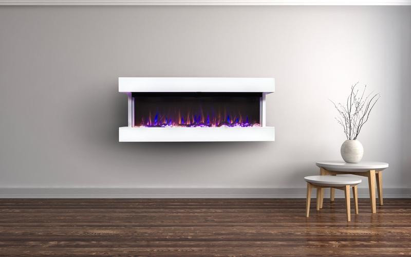 White Wall Mount Electric Fireplace
 Touchstone Chesmont Wall Mount 50 inch Electric Fireplace