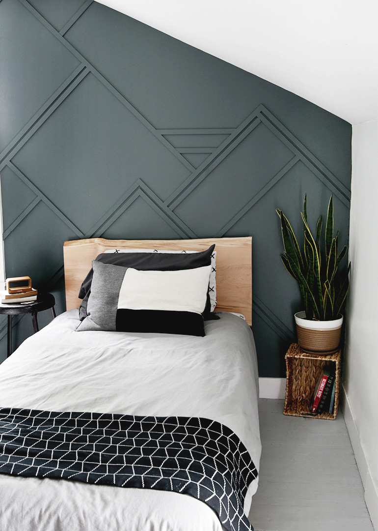 Wooden Accent Wall Bedroom
 DIY Wood Trim Accent Wall