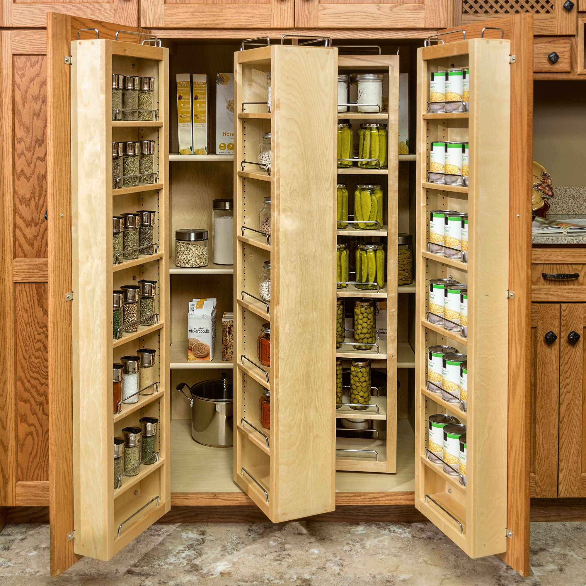 Wooden Kitchen Storage
 Pantry and Food Storage Storage Solutions