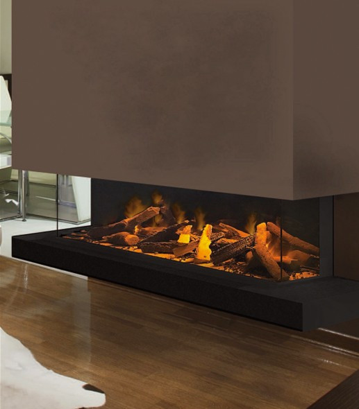 3 Sided Electric Fireplace
 Evonic e1500gf3 Three Sided Electric Fire