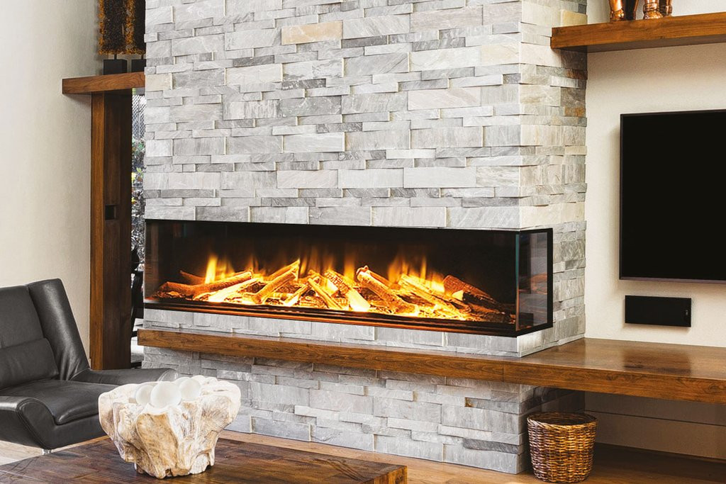 3 Sided Electric Fireplace
 Electric Modern Evonicfires 72 Inch Built In 3 sided
