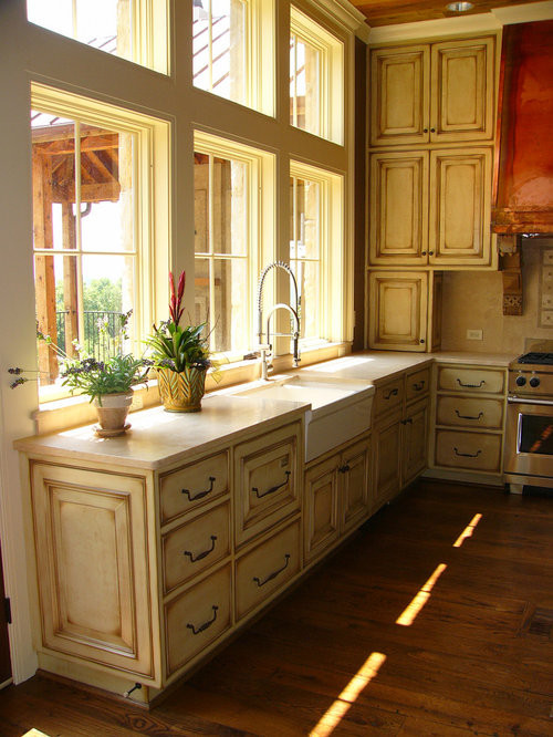 Rustic Painted Kitchen Cabinets
 Distressed Painted Cabinets Home Design Ideas